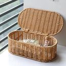 Conjunto Cesto de Armazenamento Rattan Serra
