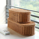 Conjunto Cesto de Armazenamento Rattan Serra