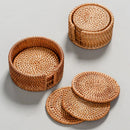 Conjunto porta copos de Rattan Naturale - 6pçs
