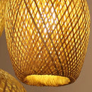 Kit 3 Luminárias Pendente de Bambu Natú