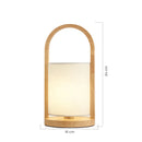 Luminária de Mesa de Bambu Lysa