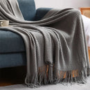 Manta para Sofá De Tricô Boho Chic