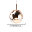 Lustre Pendente Bola de Led Espelhado