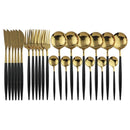 Conjunto de Talheres com 24 Peças em Aço Inoxidável - Deluxe - Le Person