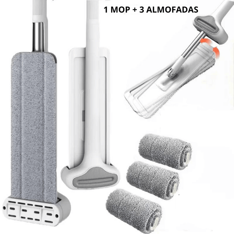 Mop Giratório Flat - Limpa Tudo