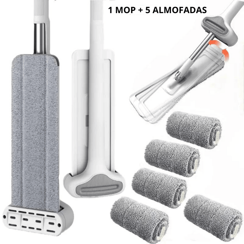 Mop Giratório Flat - Limpa Tudo