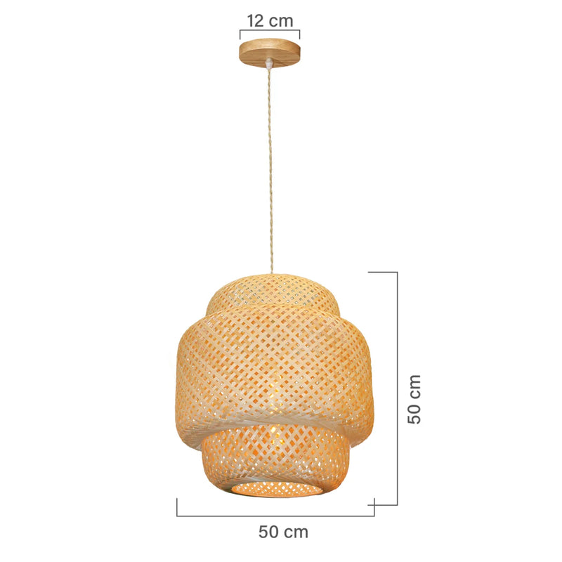 Luminária Pendente de Bambu Nest