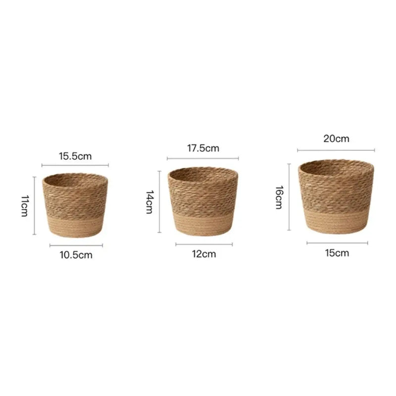 Cachepot de Rattan Natural Artesanal