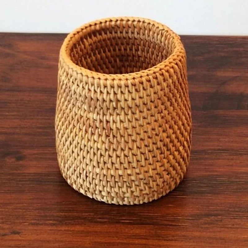 Conjunto Cesto Organizador Rattan Ninho