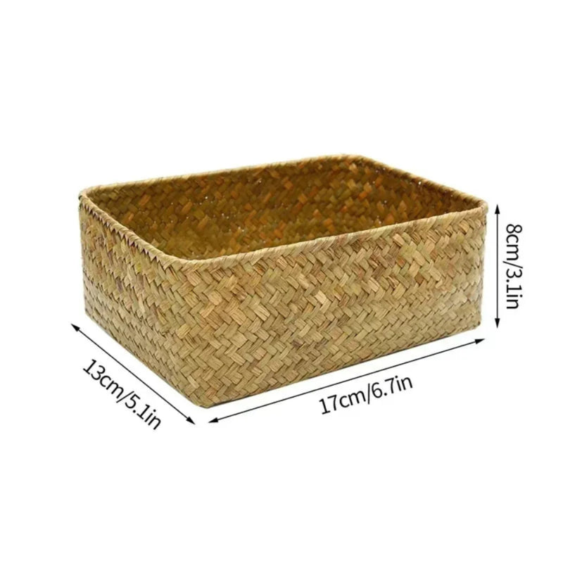 Cesto de Armazenamento Rattan Organize