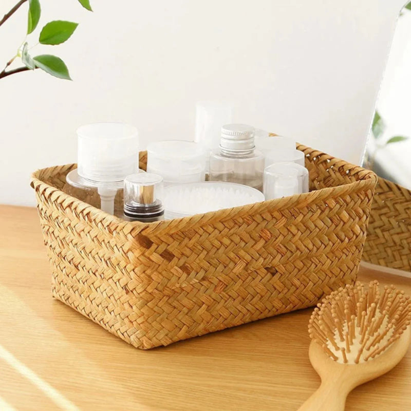 Cesto de Armazenamento Rattan Organize