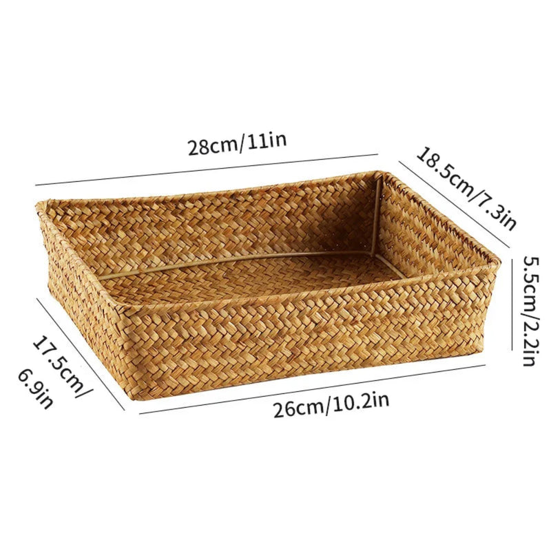 Cesto de Armazenamento Rattan Organize