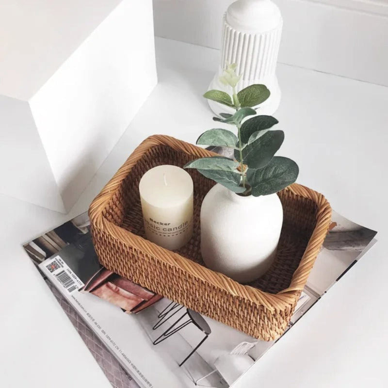 Cesto organizador de Rattan Bali