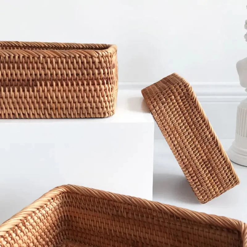 Cesto organizador de Rattan Bali
