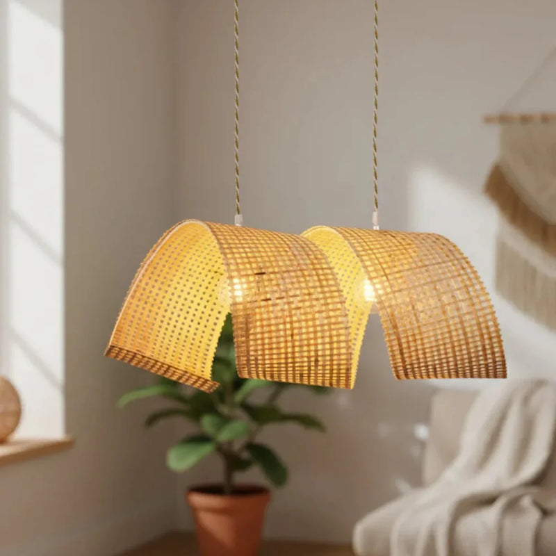 Luminária Pendente de Bambu Duna