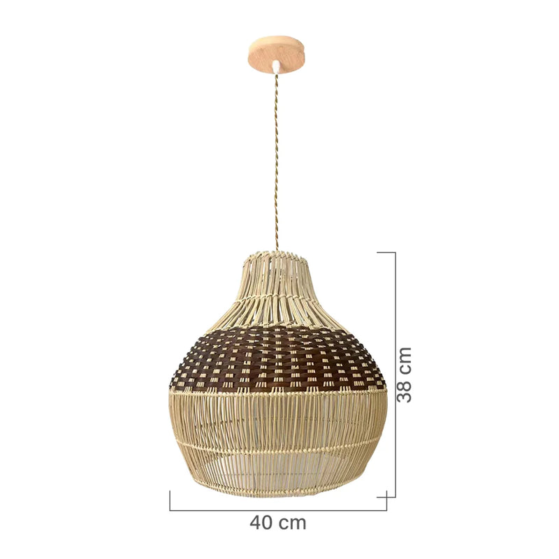 Luminária Pendente de Bambu Malik