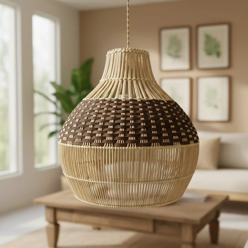 Luminária Pendente de Bambu Malik