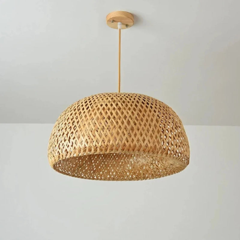 Kit 3 Luminárias Pendente de Bambu Rattan Loom
