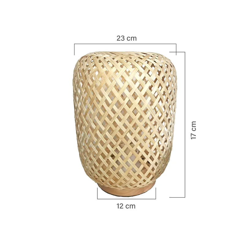 Luminária de Mesa de Bambu Kaia