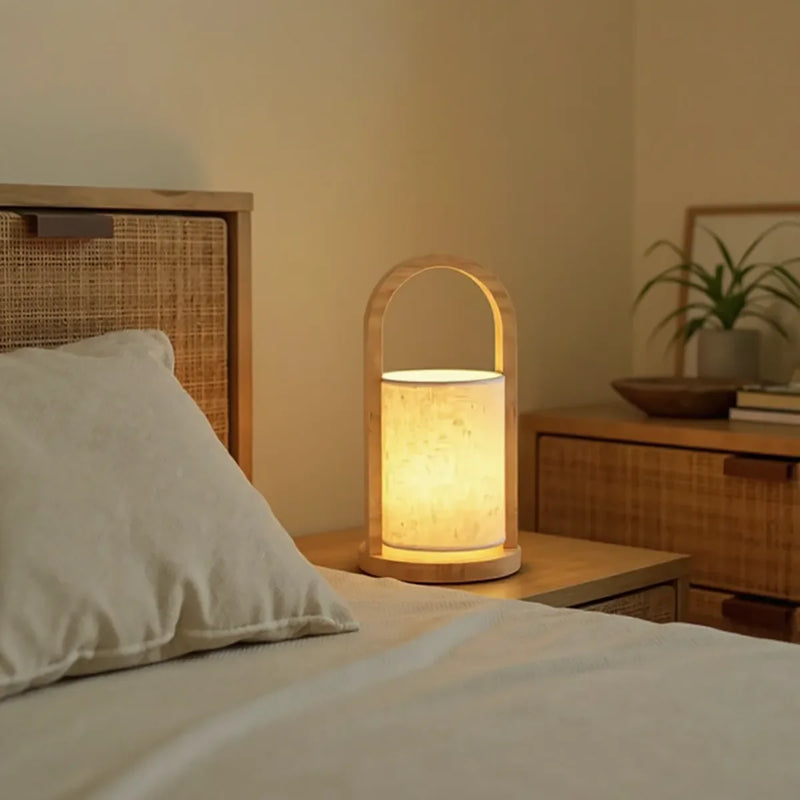 Luminária de Mesa de Bambu Lysa