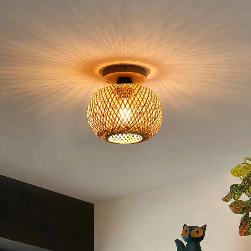 Luminária de Teto de Bambu Yana