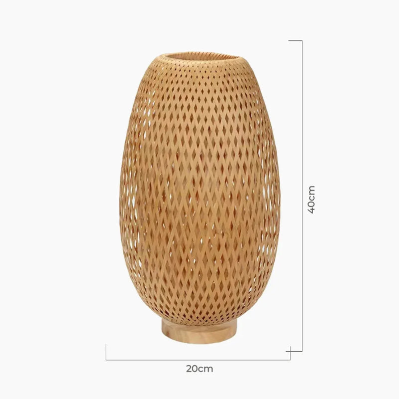 Luminária de Mesa de Bambu Sumba