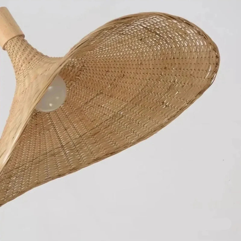 Kit 2 Luminárias Pendente de Rattan Hygge Hat