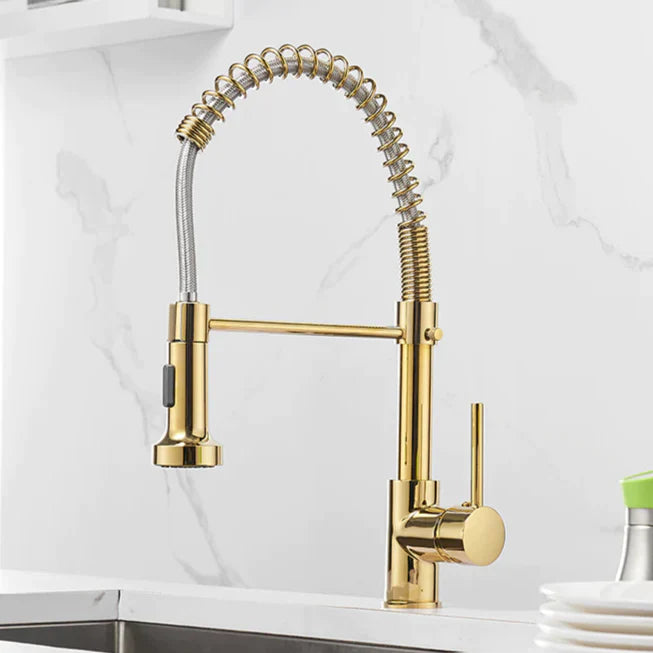 Torneira Gourmet Cozinha Monocomando Luxo Inox Escovado