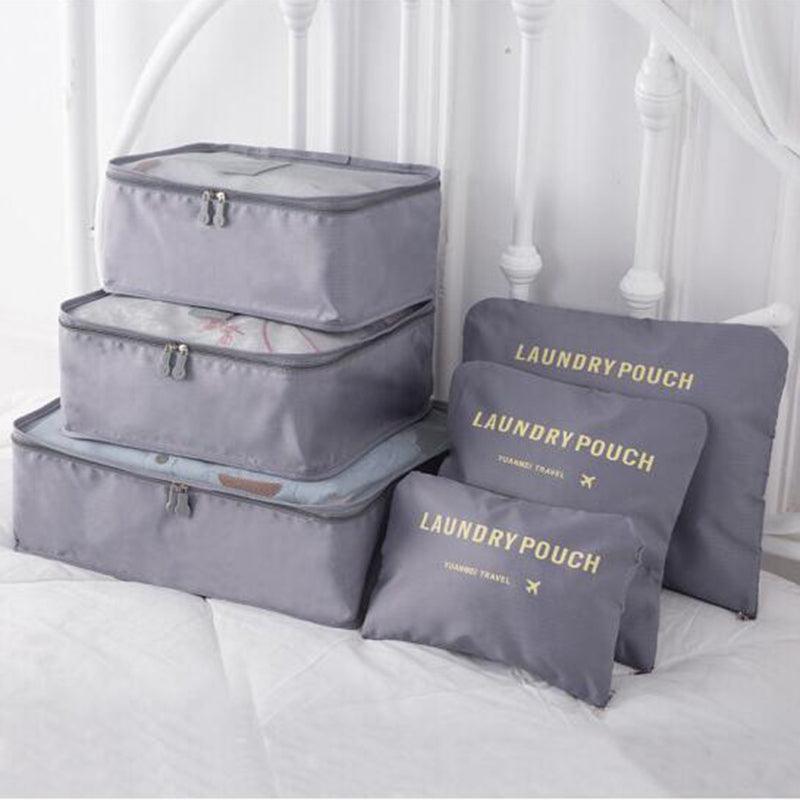 Kit Organizador de Malas para Viagens com 6 Peças - Travel Bags